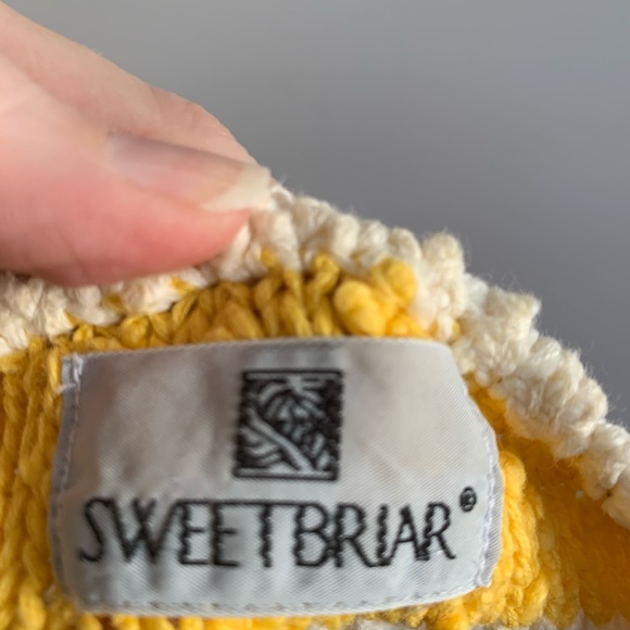 SOLD***Vintage Chunky Knit Rainbow Sweater Cotton 80s 90s - Picture 5 of 5